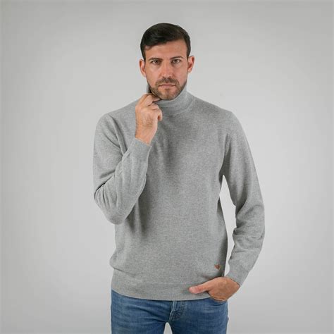 Maglia collo alto in cashmere Ardesia 